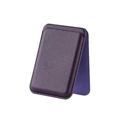 Bix TMW4 MagSafe Stand Özellikli Manyetik Deri Cüzdan Mor