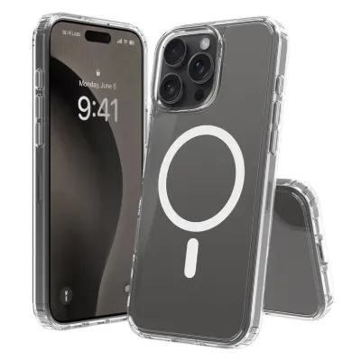 Buff iPhone 16 Pro Max Magsafe Air Hybrid Kılıf - Şeffaf