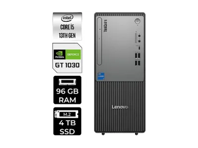 LENOVO ThinkCentre Neo 50T GT1030 4GB 12UB000BTRP440 PER4 Bellek Intel Core i5-13400 96 GB RAM 4 TB SSD FreeDOS Masaüstü Bilgisayar