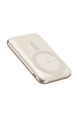 15w-20w Magsafe powerbank iphone-samsung uyumlu 10.000 Mah Pd Hızlı sarj Özellikli Krem Powerbank
