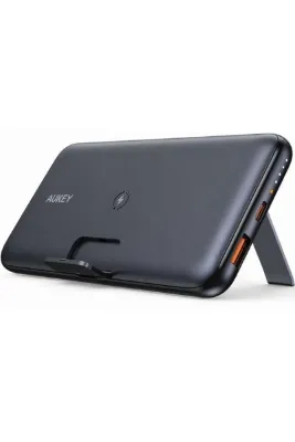 AUKEY UsbA&Type-C Çıkışlı Wireless Kablosuz Süper Şarj 10000mAh Powerbank Siyah PB-WL02