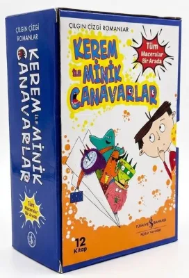 Kerem İle Minik Kahramanlar - Tüm Maceralar Bir Arada - 12 Kitap Takım - Kutulu Set