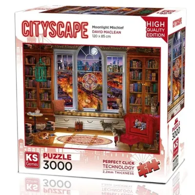 Ks Games 3000 Parça Puzzle Moonlight Mischief