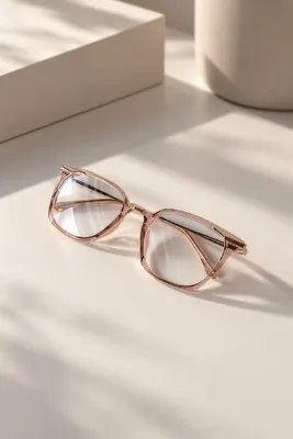 LOOKUP SPİCA- Mavi Işık Korumalı Gözlük Optik Uyumludur Camları Değişebilir Blue Block Unisex Kadın Erkek Bal Nude