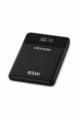 VEXXON 65W Kendinden Kablolu Turbo Hızlı Şarj Power Bank Macbook & Notebook Şarj Eder 65 Watt 20,000 Mah