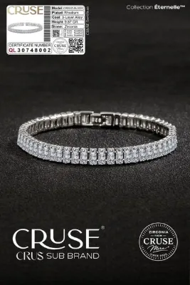 Cruse Crystal Baget Taşlı Éternelle™ Su Yolu Bileklik Özel Seri Hediyeli