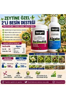 Target BORZINC816 + Algator Zeytine Özel 2’li Bitki Besleme Seti