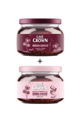 Cafe Crown Hindiba Kahveleri Tanışma Paketi ( Kolajenli ve Prebiyotik Lifli Hindiba Kahvesi 100g + Hindiba Kahvesi 150g)