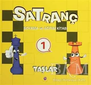 Satranç Boyama Kitabı 1 - Taşlar
