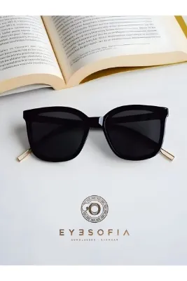 Eyesofia Jutem Kadın Siyah Güneş Gözlüğü