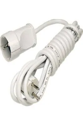 ÖZNUR 3x2.5mm Uzatma ttr Topraklı SEYYAR KABLO (erkek-dişi başlık takılı 5metre fiyatıdır)