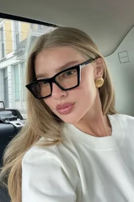 REN EYEWEAR Ciro Model Cat Eye Kesim Popüler Mavi Işık Korumalı Blue Block Şeffaf Gözlük