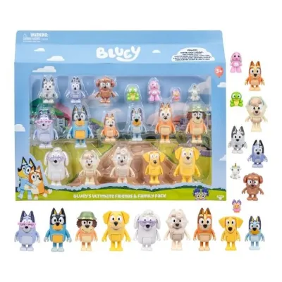 Bluey Ultimate Aile ve Arkadaş Figür Set 18'li 19116