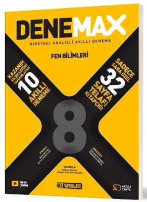 Denemax 8. Sınıf Fen Bilimleri 10'Lu Akıllı Deneme