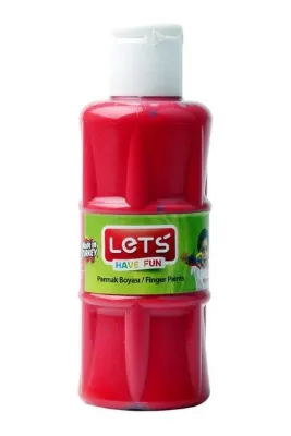 Lets Kırmızı Parmak Boya 100 ml l-5654