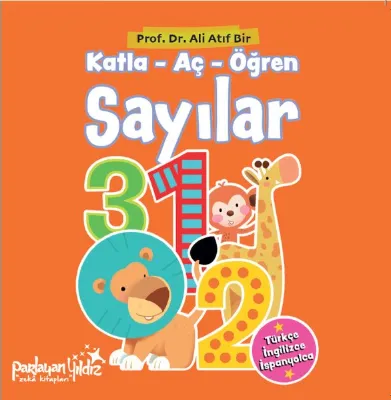 Katla - Aç - Öğren Sayılar - Her Sayfada Katlanabilir Özel Sayfalar - Türkçe - İngilizce - İspanyolca ilk adım