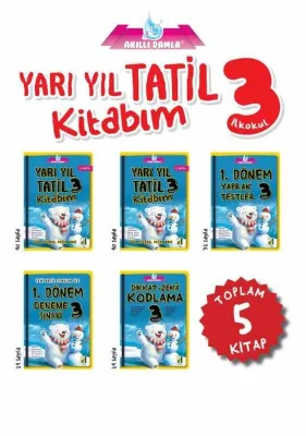 3. Sınıf Yarı Yıl Tatil Kitabım Seti - 5 Kitap Takım