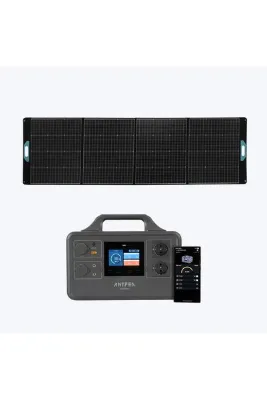 Antfea S1000 Pro Taşınabilir Güç Kaynağı + 300W Taşınabilir Güneş Paneli [ 1.2 kW / 1 kWh / 300 W ]