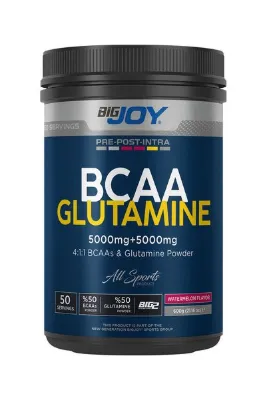 Bigjoy Bcaa Glutamine Karpuz Aromalı 50 Servis 600 gr Aminoasit ( %50 Bcaa + %50 Glutamin )