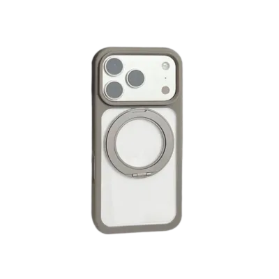 Piili iPhone17 Pro Max Rotation Magsafe Silikon Kılıf - Gri