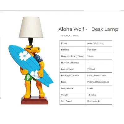 wolf Aloha Masa Lambası