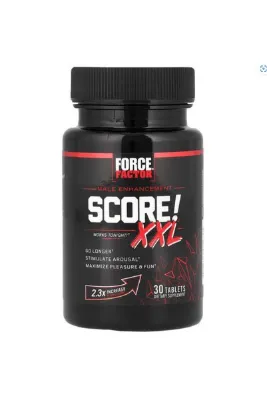 force factor XXL Nitric Oxide Booster for Men with L-Citrulline, Horny Goat Weed, Black Maca, & Tribulus 30 Tablets