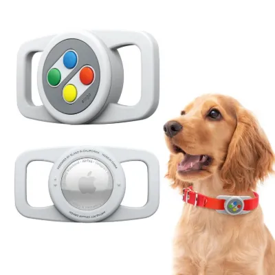 Elago Apple Silikon Pet W5 AirTag Kılıfı - Gri