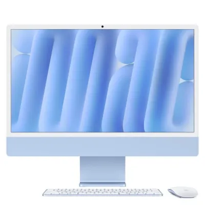 Apple iMac 24inc Retina 4.5K, M4 10-core CPU, 10-core GPU, 16GB Bellek, 512GB SSD, Mavi