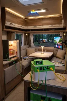 OR-TEC YW Solar WM36320 3600W 3200Wh Powerstation + 100W Flexy Güneş Paneli | Karavan, Kamp İçin LiFePO4 Güç İstasyo
