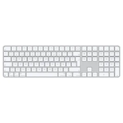 Apple çipli Mac modelleri için Touch ID özellikli ve Sayısal Tuş Takımlı Magic Keyboard (USB–C) - Türkçe Q Klavye - Beyaz Tuşlar
