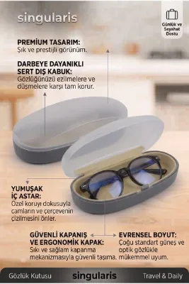 Singularis 1 Adet Güneş Gözlüğü Kılıf Seti Şık Tasarım ve Güçlü Koruma Her Tarza Uygun