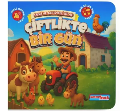 Çiftlikte Bir Gün - Sesli ve Aktiviteli Kitap