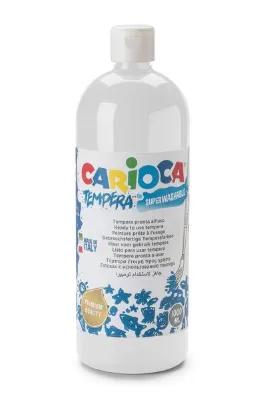 carioca Tempera Boya- Beyaz (SÜPER YIKANABİLİR) 1000ml - 1350gr / Plastik Şişede