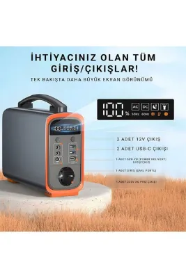 Cepini 75000 Mah Taşınabilir Güç Kaynağı Powerbank - Kamp İçin Yüksek Güçlü Enerji Kaynağı - Güç İstasyonu