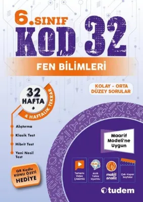 Fen Bilimleri 6.Sınıf Kod 32