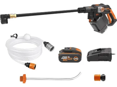 WORX WORX WG620E 20Volt 2.0Ah. Li-ion 24 Bar Basınçlı Yıkama Tabancası Basınçlı Yıkama Makinesi