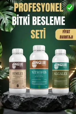 İnci Gübre Bitki Coşturan & Canlandırıcı / Avantajlı 3'lü Sıvı Gübre Seti - Nitrofos + Humilex + Algalex 500 ML