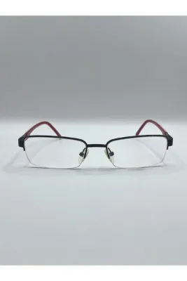 MERISU Siyah - Kırmızı Unisex Gözlük – Optik Cam Değişimine Uygun 53 ☐ 17 – 140