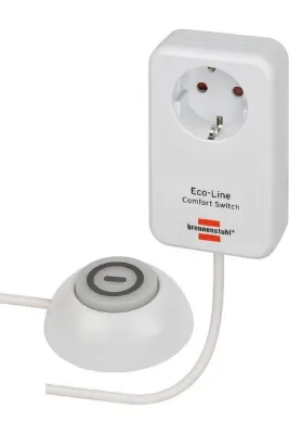 Brennenstuhl Eco-Line 1,5 Metre Uzatmaya Sahip Kumandalı Ip20 Lisanslı Tekli Priz