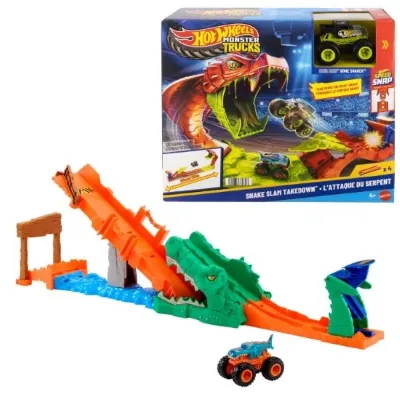 Hot Wheels Moster Trucks Timsahı Devir Oyun Seti JJN45
