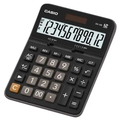 Casio Dx-12B-Bk-W-Dc Masaüstü Hesap Makinesi