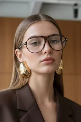 COOLANDBETTER REN Sepia Air Unisex Pilot MAVİ IŞIK KORUYUCU ŞEFFAF EKRAN GÖZLÜĞÜ