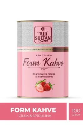 AHİ SULTAN Form Kahvesi 8 Farklı Çilek ve Spirulina Içerikli 100 G
