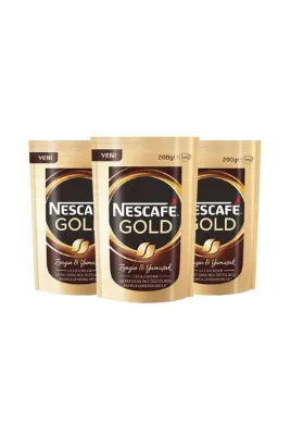 Nescafe Gold Çözünebilir Kahve 200 Gr X 3