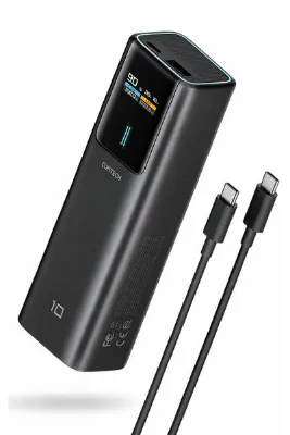 Cuktech Powerbank 10000 mAh 150 W PD3.1 Hızlı Şarj | 2 Port Kompakt |Taşıma Çanta Hediyeli