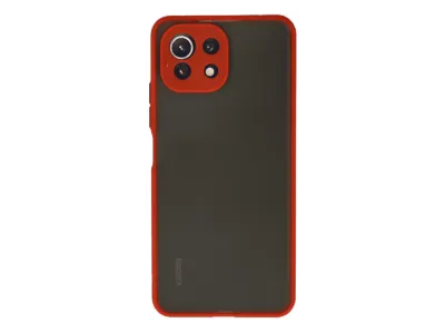 NEWFACE Xiaomi Mi 11 Lite Uyumlu Montreal Silikon Kapak Telefon Kılıfı Kırmızı