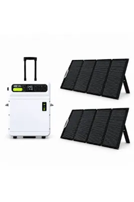 IEETEK Initial Entropy Energy SH4000+2x SP400 Profesyonel Solar Enerji Seti–5120Wh 4000W Hibrit ESS+800W Güneş Paneli