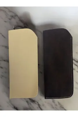 VENTİ VENTİSCA 2 Adet Cebe Koyulabilir Deri Gözlük Kılıfı