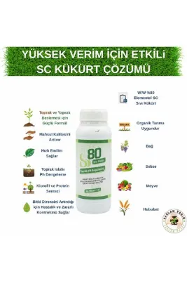 Saglam Tarım Sıvı Kükürt S80 (%80 - SC Formülasyonlu) 1 lt.