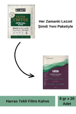 Harras Filtre Kahve Tek Kullanımlık 8gr X 20 Li Paket